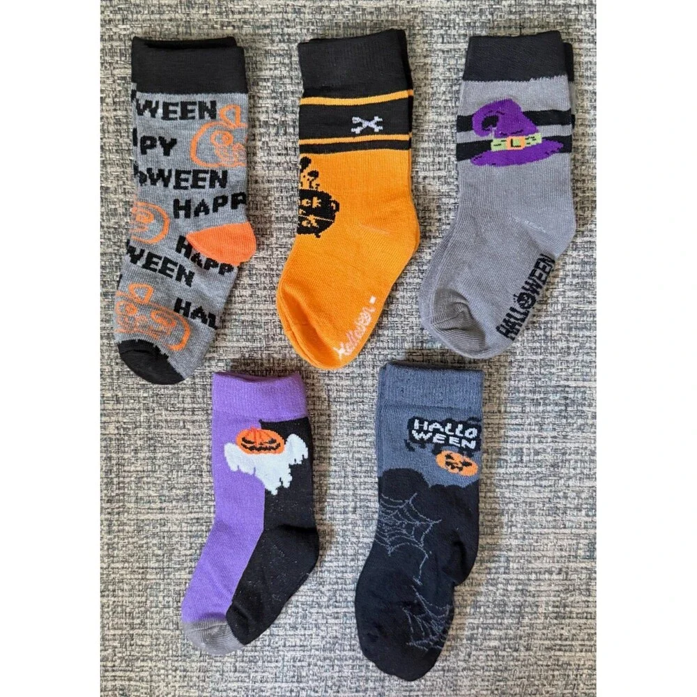 Baby Halloween socks 6-12 Months - 5 Pack